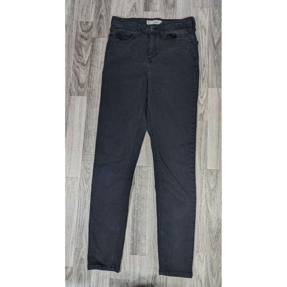 (3/$35)‎ Topshop Moto Womens Size 28 Jamie Pockets Black Denim Jeans